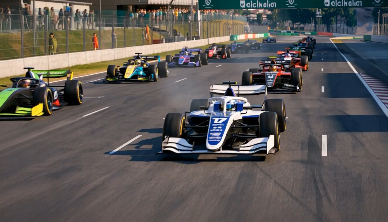 The lights go out — CG VIDEO Racing